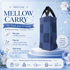 Túi Vài Simili Mellow Carry Đựng Bình Nước Giữ Nhiệt Full Size Từ 1000ml Tới 1500ml , Mẫu Sang Trọng Cao Cấp