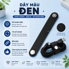 Combo 5 Dây ,10 dây buộc cáp bằng da, dây quấn dây cáp