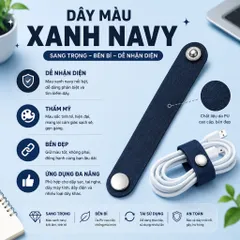 Combo 5 Dây ,10 dây buộc cáp bằng da, dây quấn dây cáp