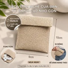 Túi Đựng Cáp Sạc , Tai Nghe , Trang Sức Nhỏ Gọn , Nắp Hít Nam Châm