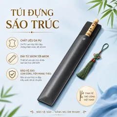 Túi Đựng Sáo Trúc Cao Cấp Da PU - Bao Da Sáo Trúc Chống Nước, Đa Dạng Màu Sắc, Kích Thước 50cm - 60cm