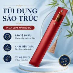 Túi Đựng Sáo Trúc Cao Cấp Da PU - Bao Da Sáo Trúc Chống Nước, Đa Dạng Màu Sắc, Kích Thước 50cm - 60cm