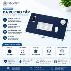 Tấm Thảm Lót Chuột Mellow Carry Kích Thước 30x60cm Phù Hợp Để Bàn Làm Việc , Văn Phòng