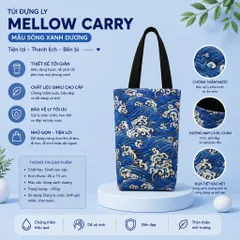Túi Đựng Ly giữ nhiệt 1200ml Thiết Kế Riêng Cho Ly Có Tay Cầm Liền , Chất Liệu Simili In Họa Tiết