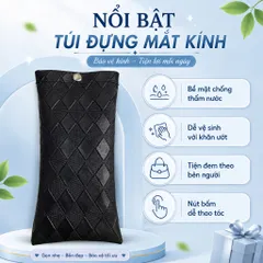 Giá Sỉ Combo 10 Túi Đựng Mắt Kính , Nút Bấm , Chất Liệu Da Pu