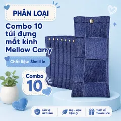 Giá Sỉ Combo 10 Túi Đựng Mắt Kính , Nút Bấm , Chất Liệu Da Pu