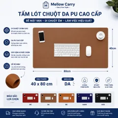 Tấm Lót Chuột Mellow Carry Da PU Kích Thước 40x80cm , Phù Hợp Để Bàn To