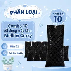 Giá Sỉ Combo 10 Túi Đựng Mắt Kính , Nút Bấm , Chất Liệu Da Pu