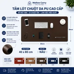 Tấm Lót Chuột Mellow Carry Da PU Kích Thước 40x80cm , Phù Hợp Để Bàn To
