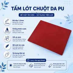 [ Buôn Sỉ ] Combo 10 Tấm Lót Chuột Da Pu 1.2mm , Kích Thước 27x21 Hoặc 30x30cm