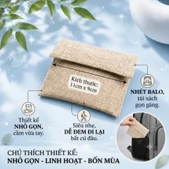 Combo 3 Túi Hít Nam Châm Mini Nhỏ Gọn Đựng Thẻ , Dây Tai Nghe , Cáp Sạc