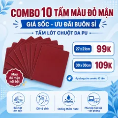[ Buôn Sỉ ] Combo 10 Tấm Lót Chuột Da Pu 1.2mm , Kích Thước 27x21 Hoặc 30x30cm
