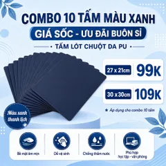 [ Buôn Sỉ ] Combo 10 Tấm Lót Chuột Da Pu 1.2mm , Kích Thước 27x21 Hoặc 30x30cm