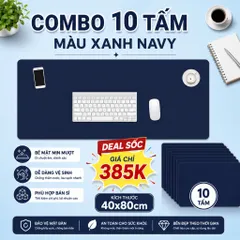 Giá Sỉ - 10 Tấm Lót Chuột Bàn Phím Size 40x80cm , Chất Liệu Da Pu , Chống Nước Dày 1.2mm