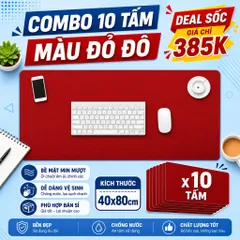 Giá Sỉ - 10 Tấm Lót Chuột Bàn Phím Size 40x80cm , Chất Liệu Da Pu , Chống Nước Dày 1.2mm