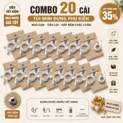 [ Giá Sỉ ] Combo 10 , 20 Cái Túi Mini Đựng Thẻ , Đựng Tai Nghe , Cáp Sạc - Nhỏ Gọn Thời Trang
