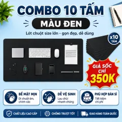 Deal Sỉ - Combo 10 Tấm Lót Chuột Chơi Games , Trải Bàn Làm Việc Kích Thước 30x60cm , Chất Liệu Da Pu , Dày 1.2mm