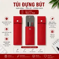 Giá Sỉ 10 Cái Túi Đựng Bút Nắp Nút Bấm Nhiều Màu Lựa Chọn