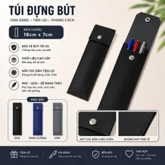 Giá Sỉ 10 Cái Túi Đựng Bút Nắp Nút Bấm Nhiều Màu Lựa Chọn