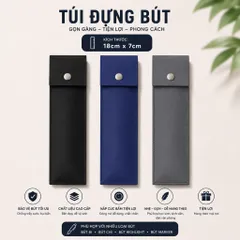Giá Sỉ 10 Cái Túi Đựng Bút Nắp Nút Bấm Nhiều Màu Lựa Chọn