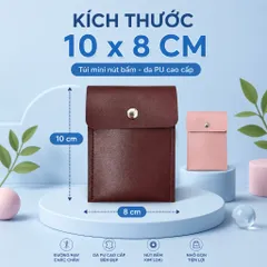 [ Bán Sỉ ] Combo 10 Túi Mini Đựng Thẻ , Dây Tai Nghe , Cáp Sạc , Trang Sức , Chất Liệu Da PU