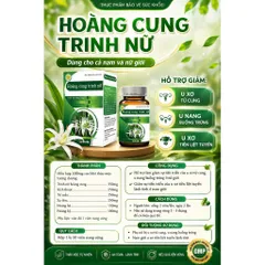 Trinh Nữ Hoàng Cung Hỗ Trợ Sức Khỏe Hỗ trợ cải thiện : U sơ, u nang,u xơ t...iền liệt tuyến ...hộp 50 viên