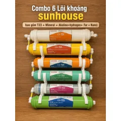 Combo Lõi Lọc Tạo Khoáng 5678910 Sunhouse Hàng Chính Hãng - Lắp Được Các Loại Máy Lọc Nước Ro
