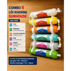 Combo Lõi Lọc Tạo Khoáng 5678910 Sunhouse Hàng Chính Hãng - Lắp Được Các Loại Máy Lọc Nước Ro