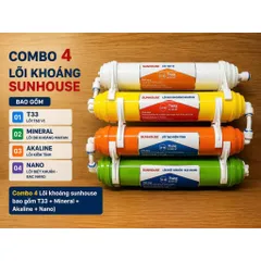 Combo Lõi Lọc Tạo Khoáng 5678910 Sunhouse Hàng Chính Hãng - Lắp Được Các Loại Máy Lọc Nước Ro