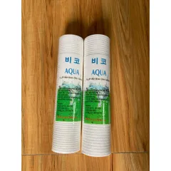 Lõi lọc PP Aqua Hàn Quốc 10 inch cao cấp Từ 1 -5 micro.(2 lõi)