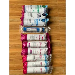 Combo 10 Lõi Lọc Mutosi lõi 123 vặn ren (123 rời, Ro50, T33 + Mineral + Bio + Alkaline + Far + Nano)