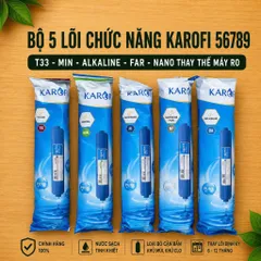 Bộ 5 Lõi Chức Năng Karofi 56789 Chính Hãng - T33 - Min - Far - Nano - Orp - Alkaline Thay Thế Máy Ro