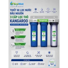Thiết bị lọc nước Ro Kangaroo 3 lõi lọc thô 10inch (kèm phụ kiện) 805266