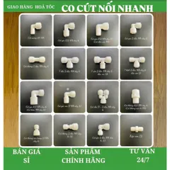 Co cút nối nhanh dùng cho máy lọc nước RO, cút nối F6, F10 hàng loại đẹp
