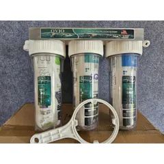 Bộ 3 cốc lọc 10inch kèm 3 lõi lọc thô.