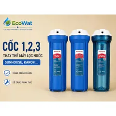 Cốc 1.2.3 Thay Thế Cho Máy Lọc Nước Sunhouse, Kangaroo, Karofi Và Các Hãng Khác - Hàng Chính Hãng
