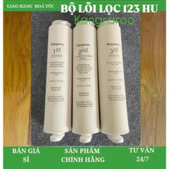 Bộ Lõi Lọc Nước Kangaroo 123 Kg100hu - Dùng cho model: Kg100hu, Kg100hu,Kg100med, Kg100eed, Kg-Y1med...