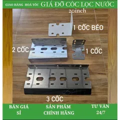 Bát Inox | Giá treo | Pát đơn - Bát đôi - Bát ba - Giá treo máy lọc nước inox dùng cho ly lọc 20inch
