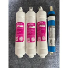 Combo bộ 8 lõi lọc nước Mutosi đúc liền dùng cho máy lọc nước Mutosi và các hãng khác. 805349