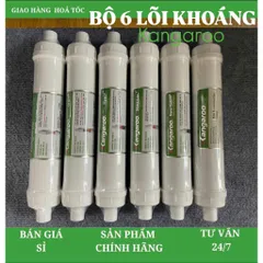 Combo bộ 6 lõi tạo khoáng Kangaroo - Tạo độ kiềm cho nước, cân bằng PH (Hàng chính hãng) 805352