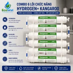 Combo 10 Lõi Lọc Nước Kangaroo đúc liền nối nhanh Từ 1 - 10. Tăng kèm co cút