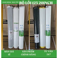 Bộ lõi 123 20 inch - lọc phèn lọc vôi khử căn canxi.