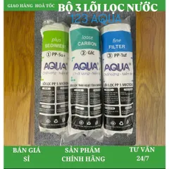 Bộ 3 lõi lọc nước 123 AQUA - Thay thế cho các máy lọc nước RO trên thị trường (ảnh thật) 805381