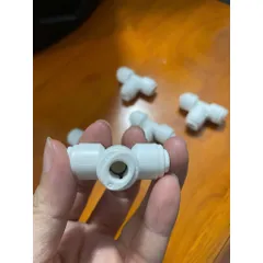 Cút T chia nước 3 đầu cắm nhanh phi 6 và 10 dùng cho tất cả máy lọc nước