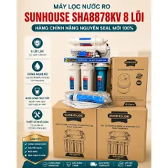 Máy Lọc Nước Ro Không Vỏ Sunhouse 8 Lõi Sha8878kv,10 lõi SHA88510.