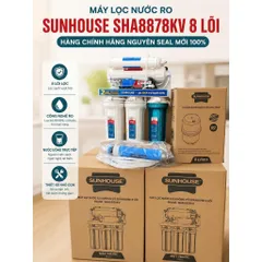 Máy Lọc Nước Ro Không Vỏ Sunhouse 8 Lõi Sha8878kv,10 lõi SHA88510.
