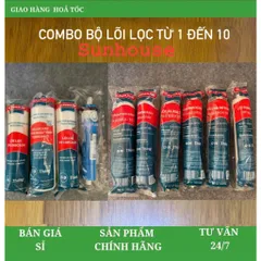 Combo bộ lõi Sunhouse từ 1,2,3,4,5,6,7,8,9,10 đầy đủ càng co cút như hình (Mẫu mới 2024)