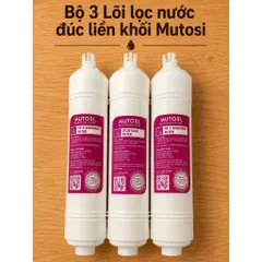 Combo 8 Lõi Lọc Nước Mutosi (hệ lõi thô đúc nối nhanh)