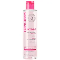 TOPICREM Gel rửa mặt không chứa xà phòng dưỡng ẩm da khô và nhạy cảm HYDRA+ 200ML