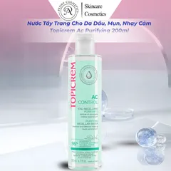 Nước Tẩy Trang Cho Da Dầu, Mụn, Nhạy Cảm Topicrem Ac Purifying 200/400ml